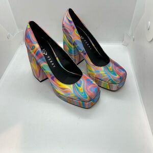Katy Perry Collections Women's Multicolor Platform Heels Size 7M. NWOT
